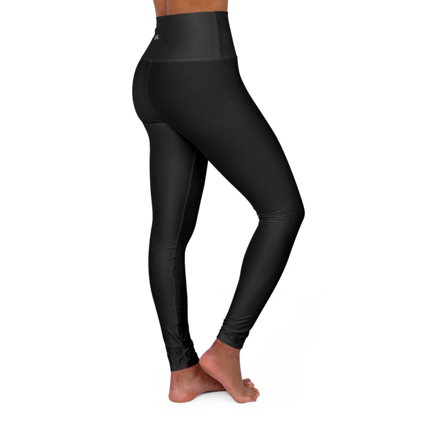 High-Waist Black Yoga Leggings — Seamless Everyday Activewear