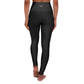 High-Waist Black Yoga Leggings — Seamless Everyday Activewear