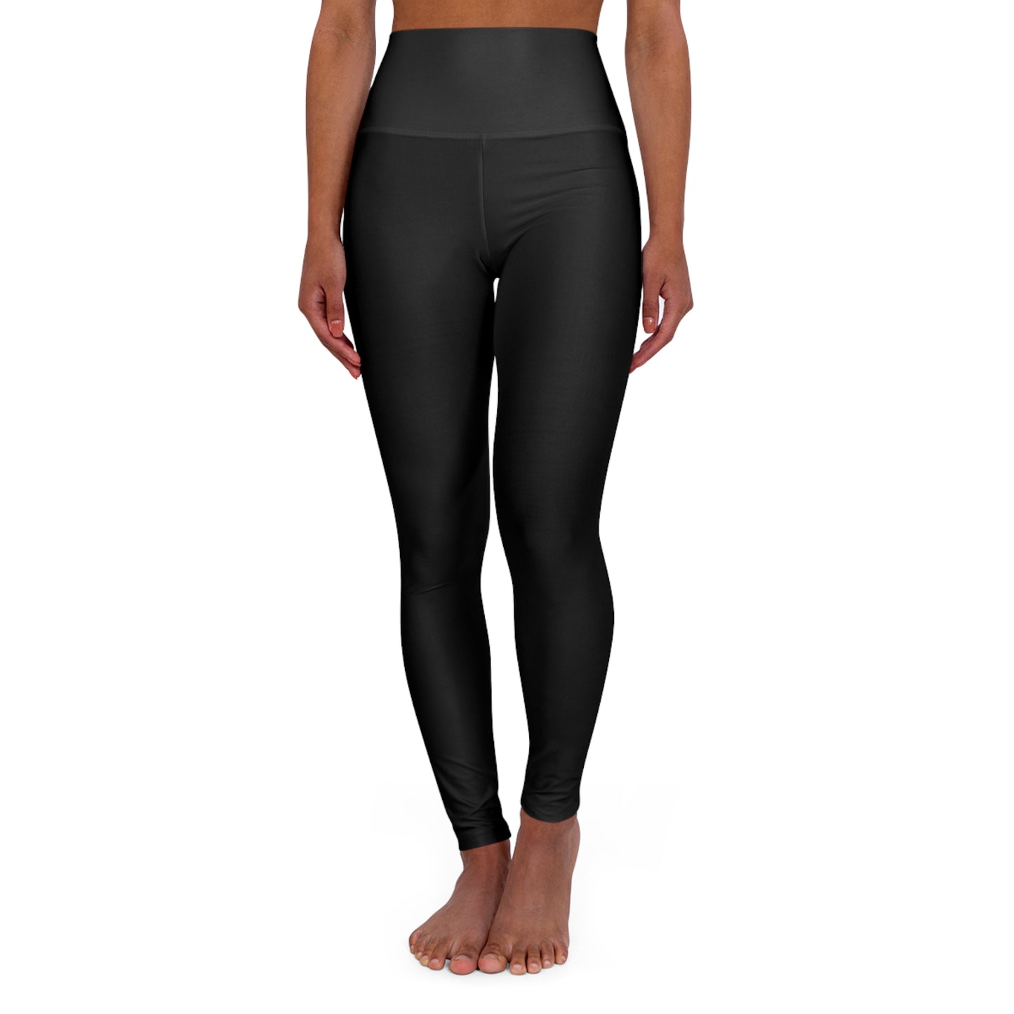 High-Waist Black Yoga Leggings — Seamless Everyday Activewear