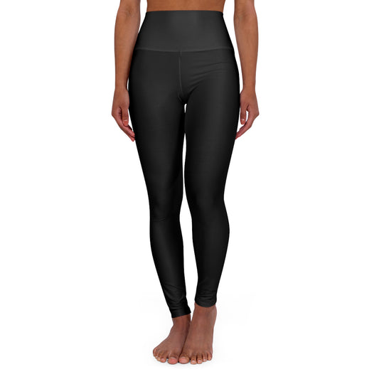 High-Waist Black Yoga Leggings — Seamless Everyday Activewear